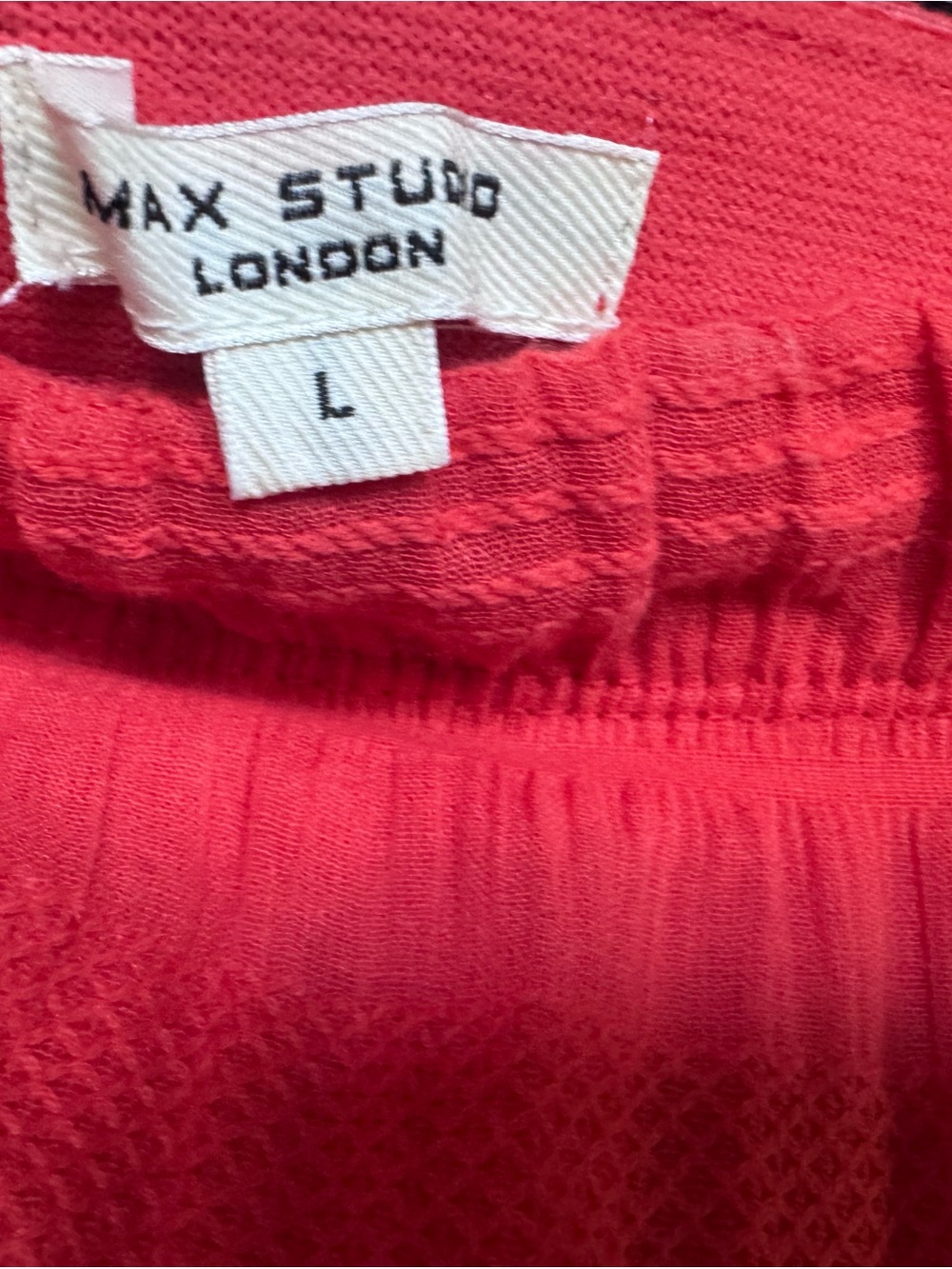 Max Studio Bright Orange Textured Maxi Skirt - Picture 2 of 2